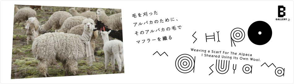 増山士郎 展覧会「毛を刈ったアルパカのために、そのアルパカの毛でマフラーを織る」<Now Exhibition>