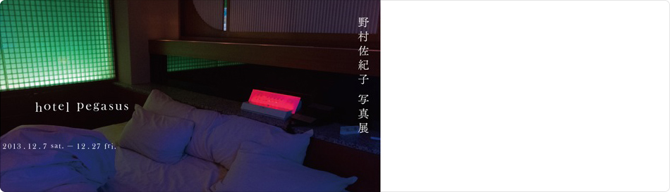 野村佐紀子 写真展 「hotel pegasus」