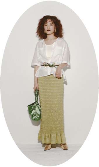 Ray BEAMS Spring & Summer 2021 Season Styling vol.2 Cozy & Chic, Conjunction And The New Age Strollers RB_April_Look No.5 Chieri Takachi
			BEAMS Machida Shop Staff 162(cm)