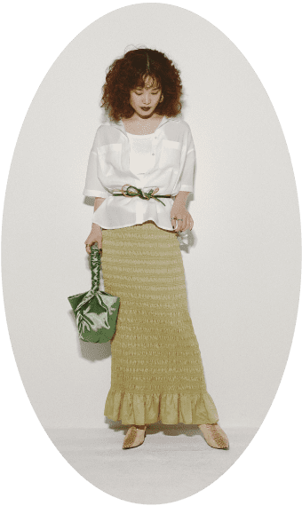 Ray BEAMS Spring & Summer 2021 Season Styling vol.2 Cozy & Chic, Conjunction And The New Age Strollers RB_March_Look No.5 Chieri Takachi
BEAMS Machida Shop Staff 162(cm)