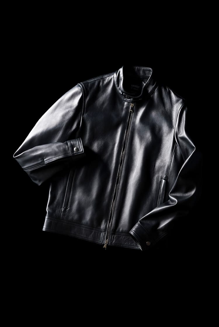エンメティ〉の別注ラムスキンシングルライダースジャケット | BEAMSの