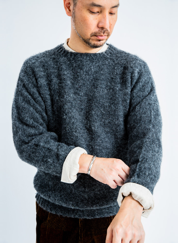 メンズ シェットランドウール カシミヤ プルオーバーニット メンズ シェットランドウール カシミヤ プルオーバーニット