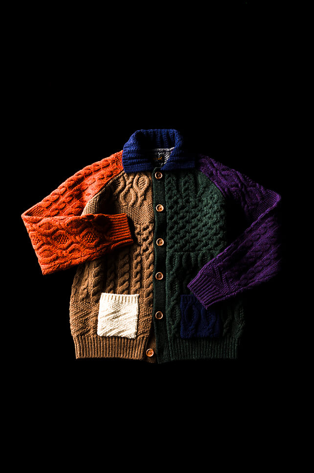 ビームス プラス〉のカーディガン アラン パッチワーク | BEAMSの百