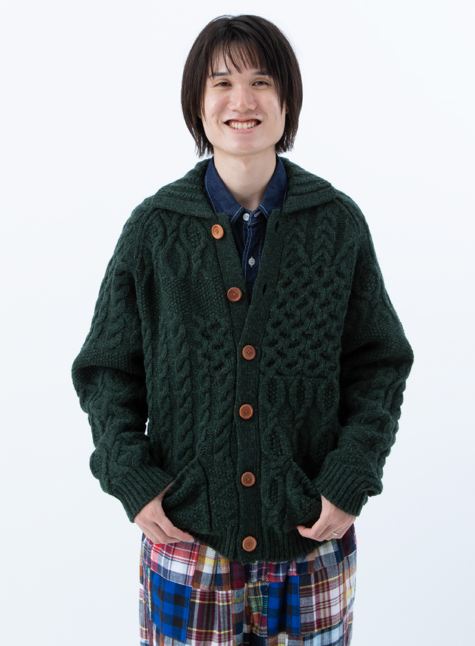 ビームス プラス〉のカーディガン アラン パッチワーク | BEAMSの百