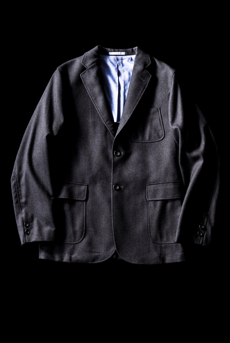 BEAMS ＋ ビームスプラス フランネル地 紺ブレザー XS 新品タグ付き フランネルのジャケット | BEAMSの百名品 | BEAMS BEST 100