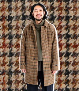 ビームス×ハリスツイード BEAMS コート L 日本製 美品 秋冬 ハリスツイードのコート | BEAMSの百名品 | BEAMS BEST 100