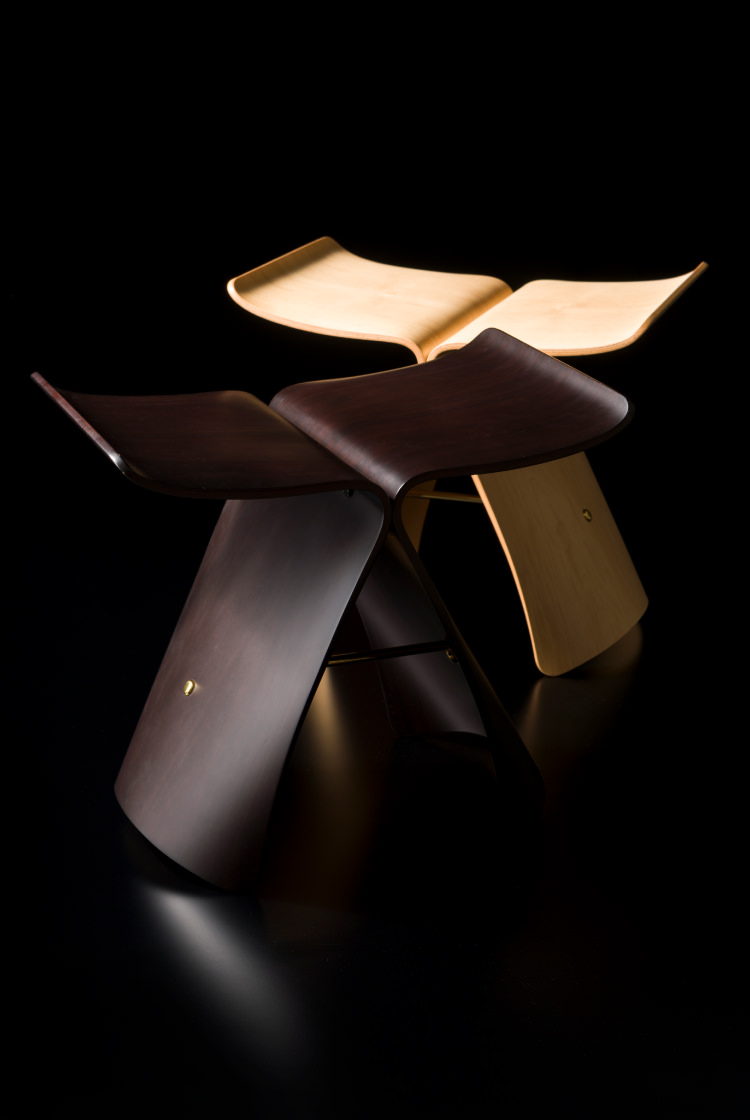 柳宗理、バタフライスツール、 柳宗理 バタフライスツール リプロダクト 天然木 sori yanag butterfly