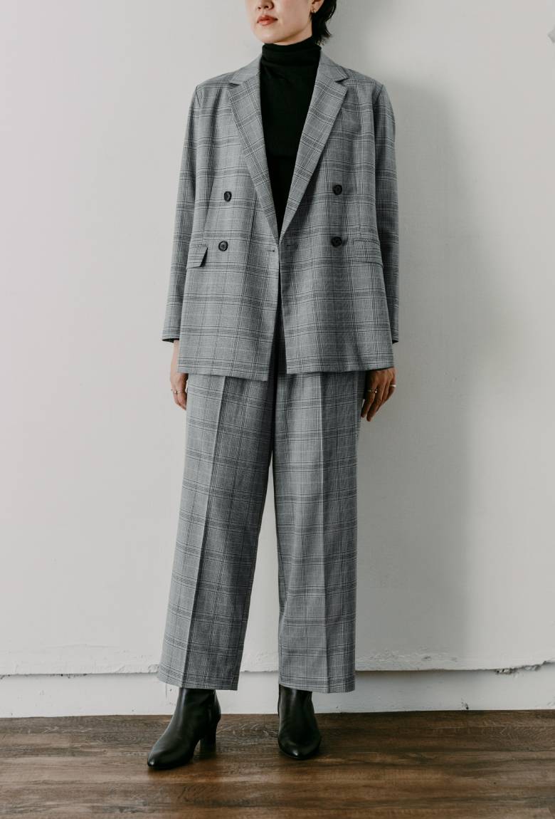 RAY BEAMS 』レイビームス セットアップ 紺ブレ・ワイドパンツ