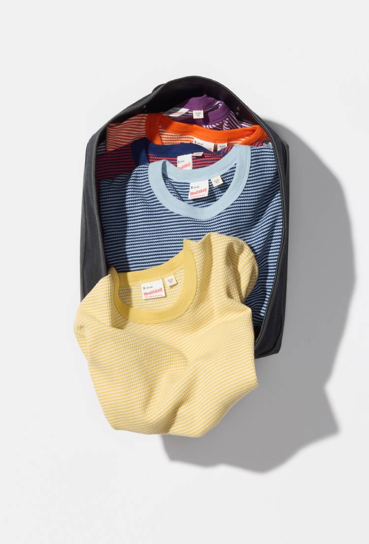〈HealthKnit × BEAMS BOY〉のボーダーTシャツ