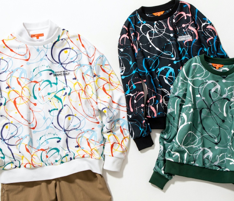 ビームスゴルフ　ネオンカラー　長袖　防寒着 ビームスゴルフ ネオンカラー 長袖 防寒着