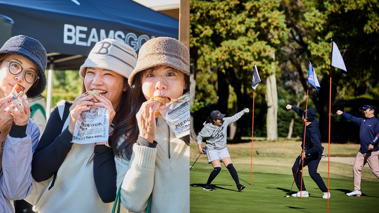 Champion (チャンピオン) BEAMS GOLF (ビームスゴルフ) ナイロンプルオーバー ベージュ サイズ:XL