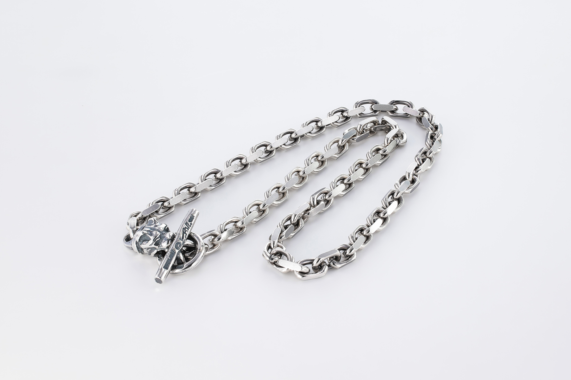 N882（18 inch）/ Square Chain with Small Dog Head Necklace 