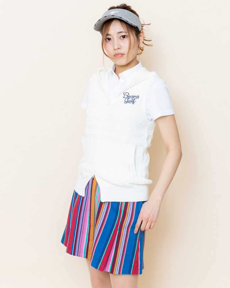 ★美品★BEAMS GOLF ビームスゴルフ / 衿裏フラワー ポロシャツ DRY / サイズ XL BEAMS GOLF SPECIALITIES