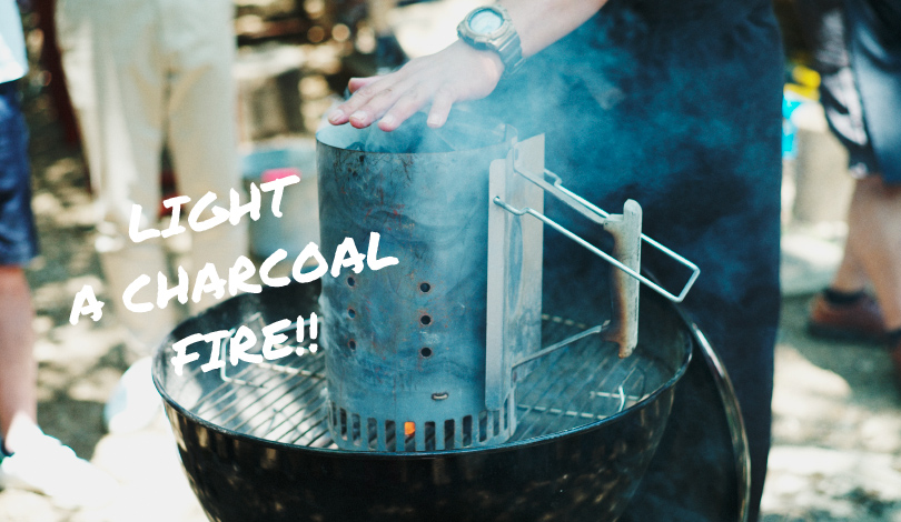 MAKE A CHARCOAL FIRE!!